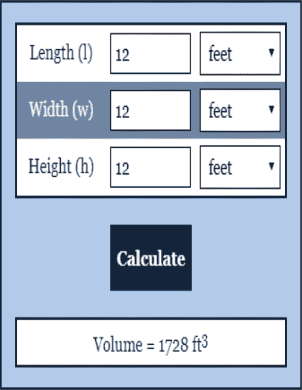 Rectangular Prism Volume Calculator